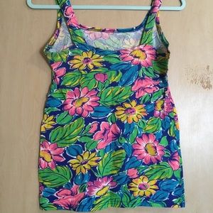 vintage floral tank top